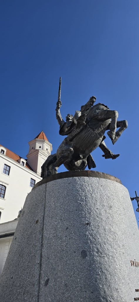 Veduta del Castello di Bratislava durante l'ultimo giorno